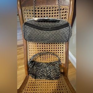 Two Small Purses-1 Cloth Tweed and 1 Corduroy